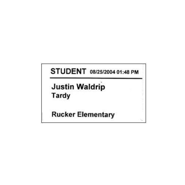 Student Tardy Pass 51892RAP